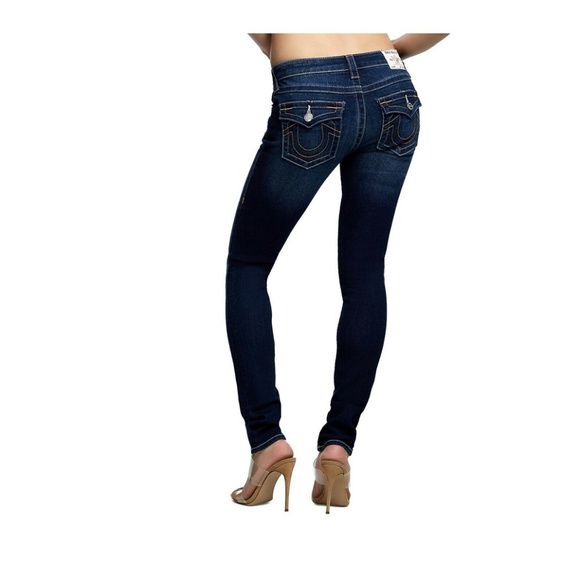 True Religion Women's Stella Skinny Fit Vintage Stretch Jeans in True Elegance - Picture 4 of 5